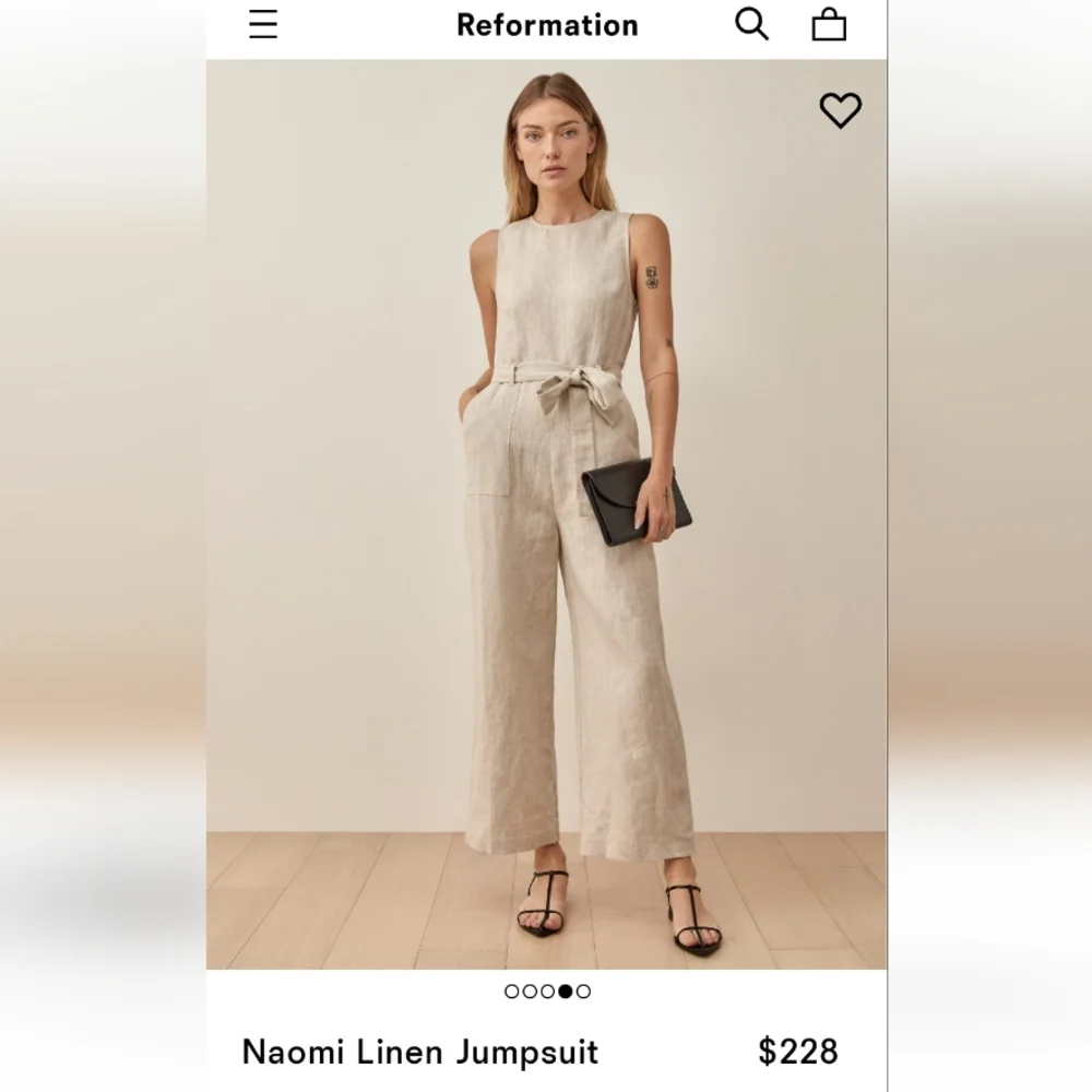 Reformation jumpsuit